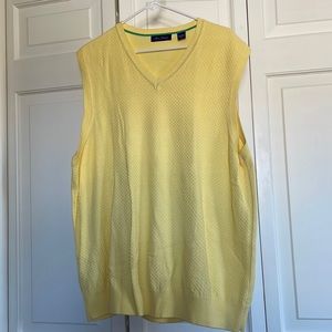 Yellow sweater vest